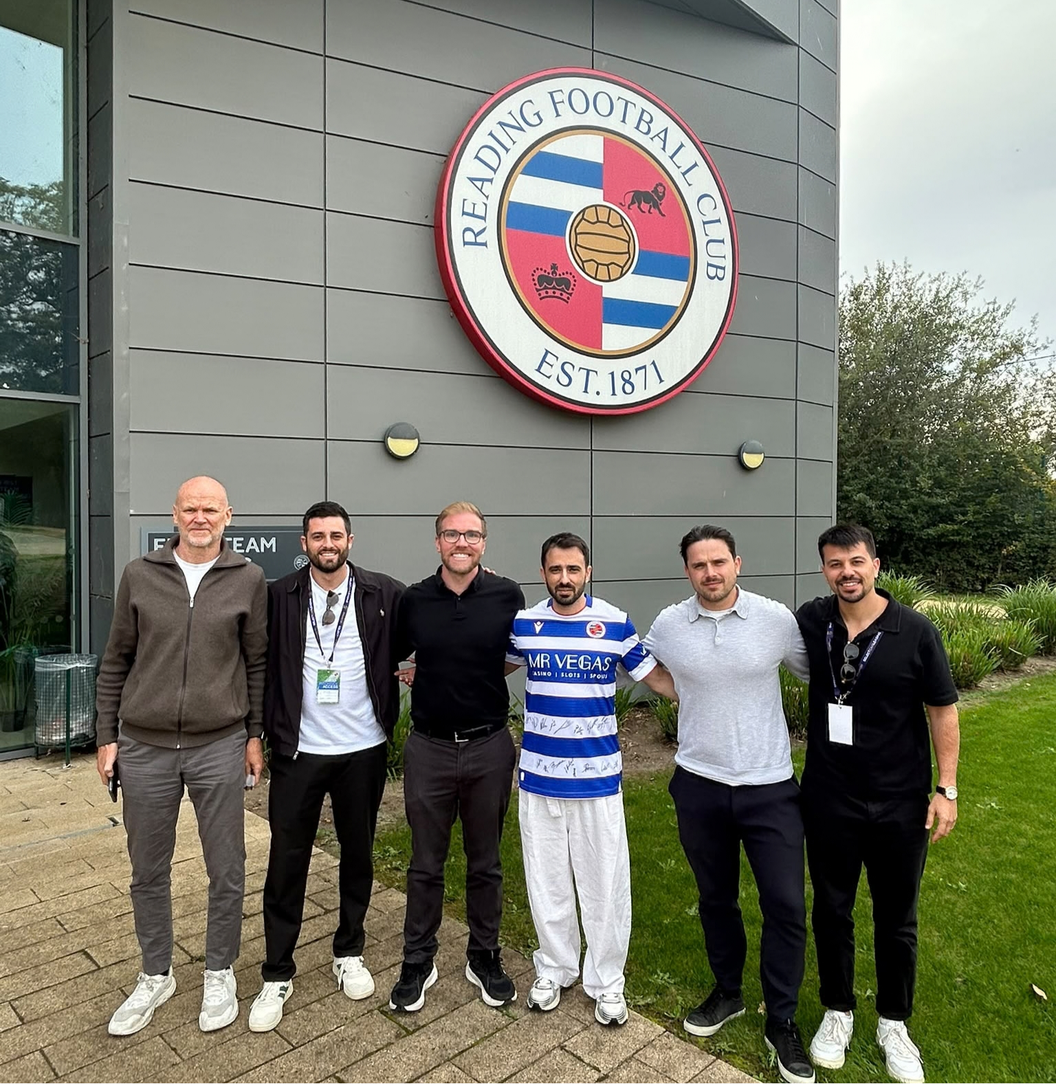 Marquee team members at Reading FC’s training ground.